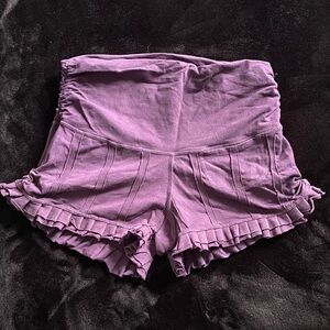 Chic High Waist Purple Women's Shorts